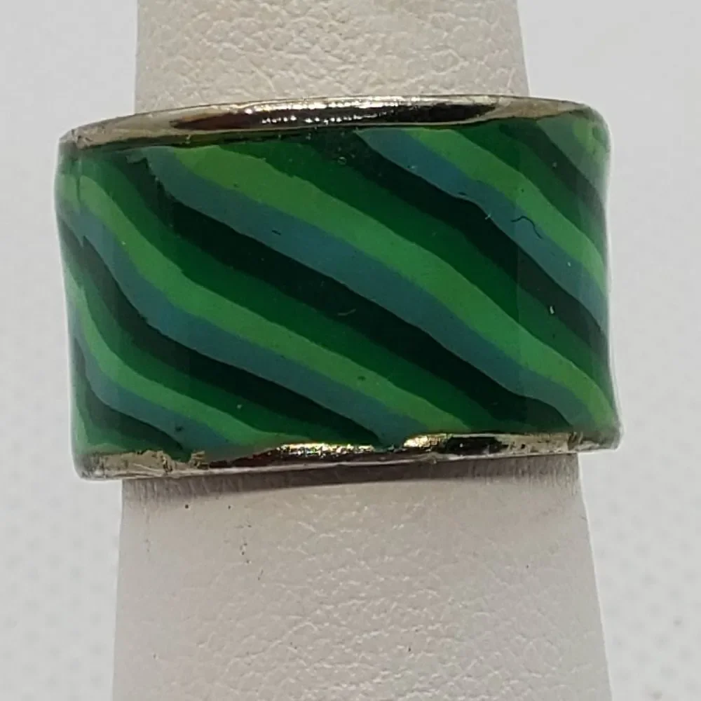 Green & Blue Swirl Ring